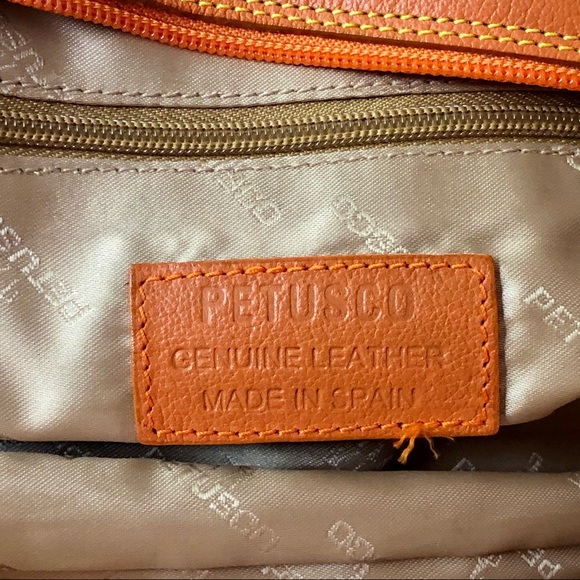 PETUSCO Genuine Leather Handbag Made in Spain - Picture 8 of 11